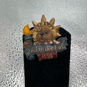 Vintage 1998 Boyd Bears Bearwear “Libearty” Pin Brooch Patriotic 4th of July
